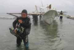 End of dive, back to Sabang Beach
